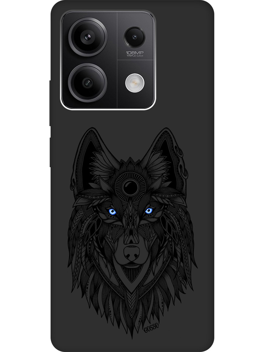 

Силиконовый чехол на Xiaomi Redmi Note 13 5g с рисунком "Grand Wolf" Soft Touch черный, Черный;голубой, 20012077
