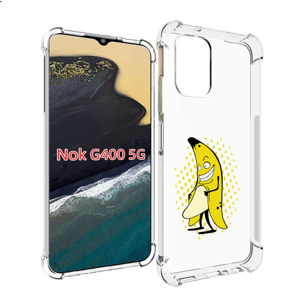 

Чехол MyPads Раздетый-банан для Nokia G400 5G, Прозрачный, Tocco