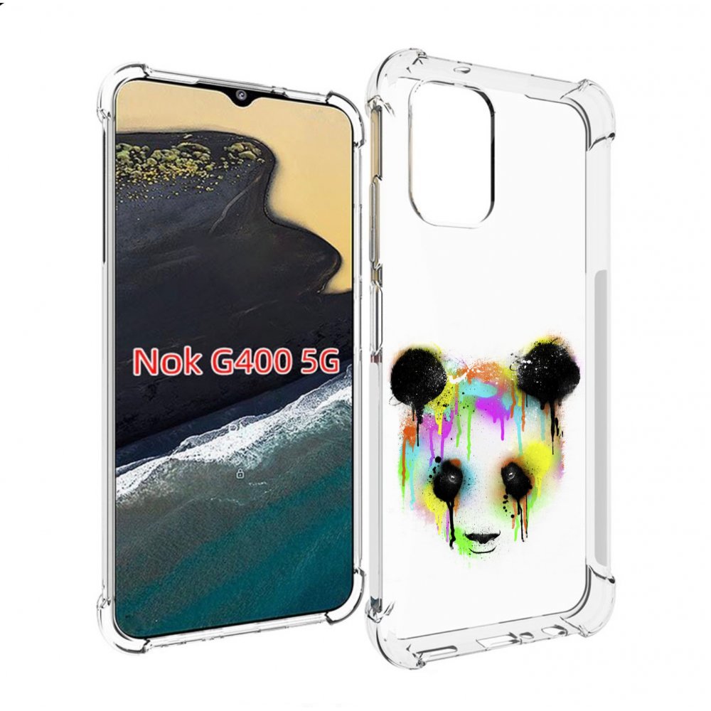 

Чехол MyPads Радужная панда для Nokia G400 5G, Прозрачный, Tocco