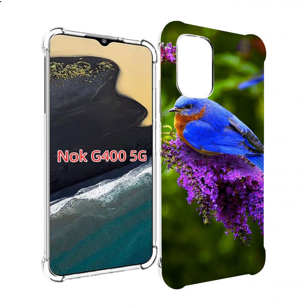 

Чехол MyPads Птица-сиреневая для Nokia G400 5G, Прозрачный, Tocco