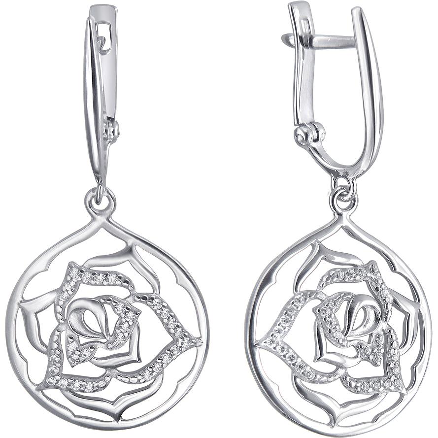 

Серьги женские из серебра Эстет 01С1510932, фианит, 01С1510932