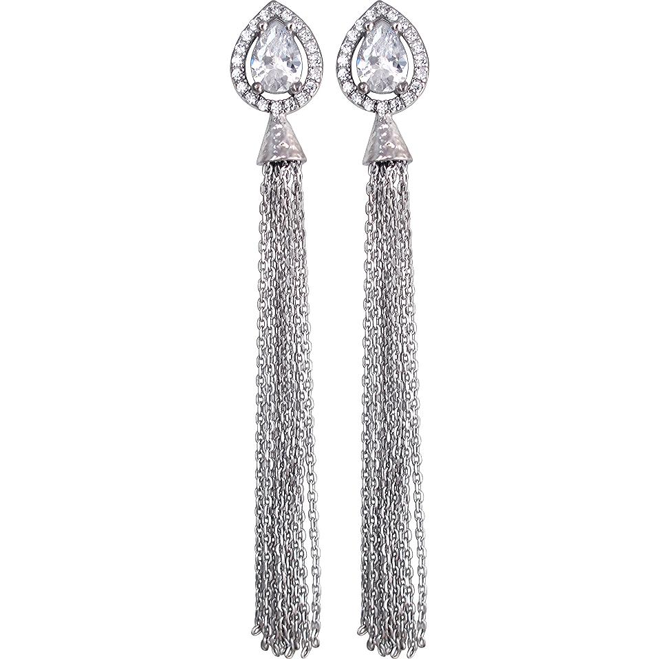 

Серьги женские из серебра Эстет 01С1510617, фианит, 01С1510617