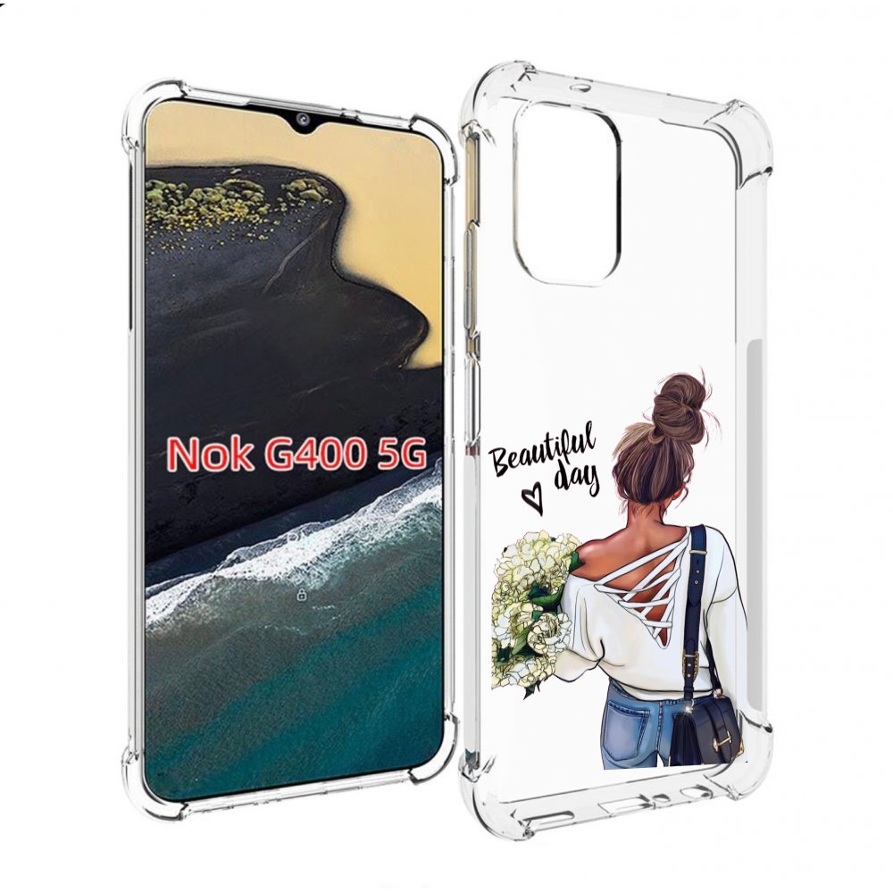 

Чехол MyPads Прекрасный-день для Nokia G400 5G, Прозрачный, Tocco