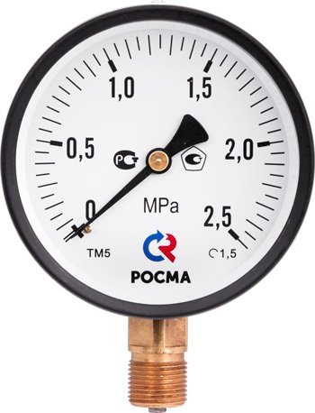 

Манометр Росма ТМ-510 D-100 0,6 МПа радиальный G-1/2