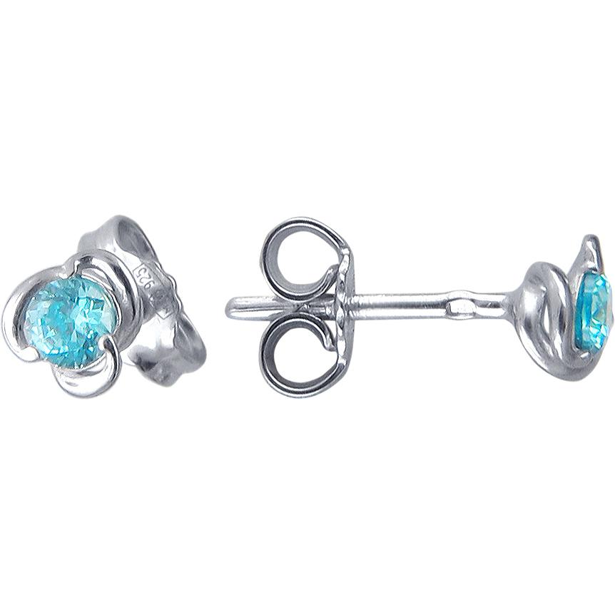 

Серьги женские из серебра Эстет 01С2510569-2, фианит, 01С2510569-2