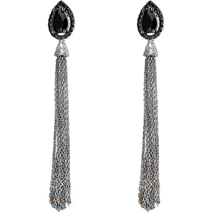 

Серьги женские из серебра Эстет 01С2510617-1, фианит, 01С2510617-1