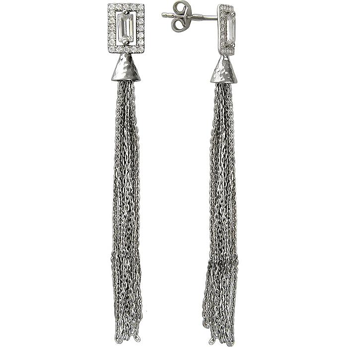

Серьги женские из серебра Эстет 01С1510732, фианит, 01С1510732