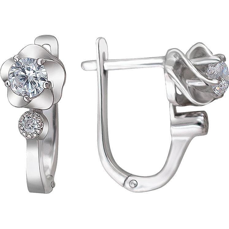 

Серьги женские из серебра Эстет 01С1511422, фианит, 01С1511422