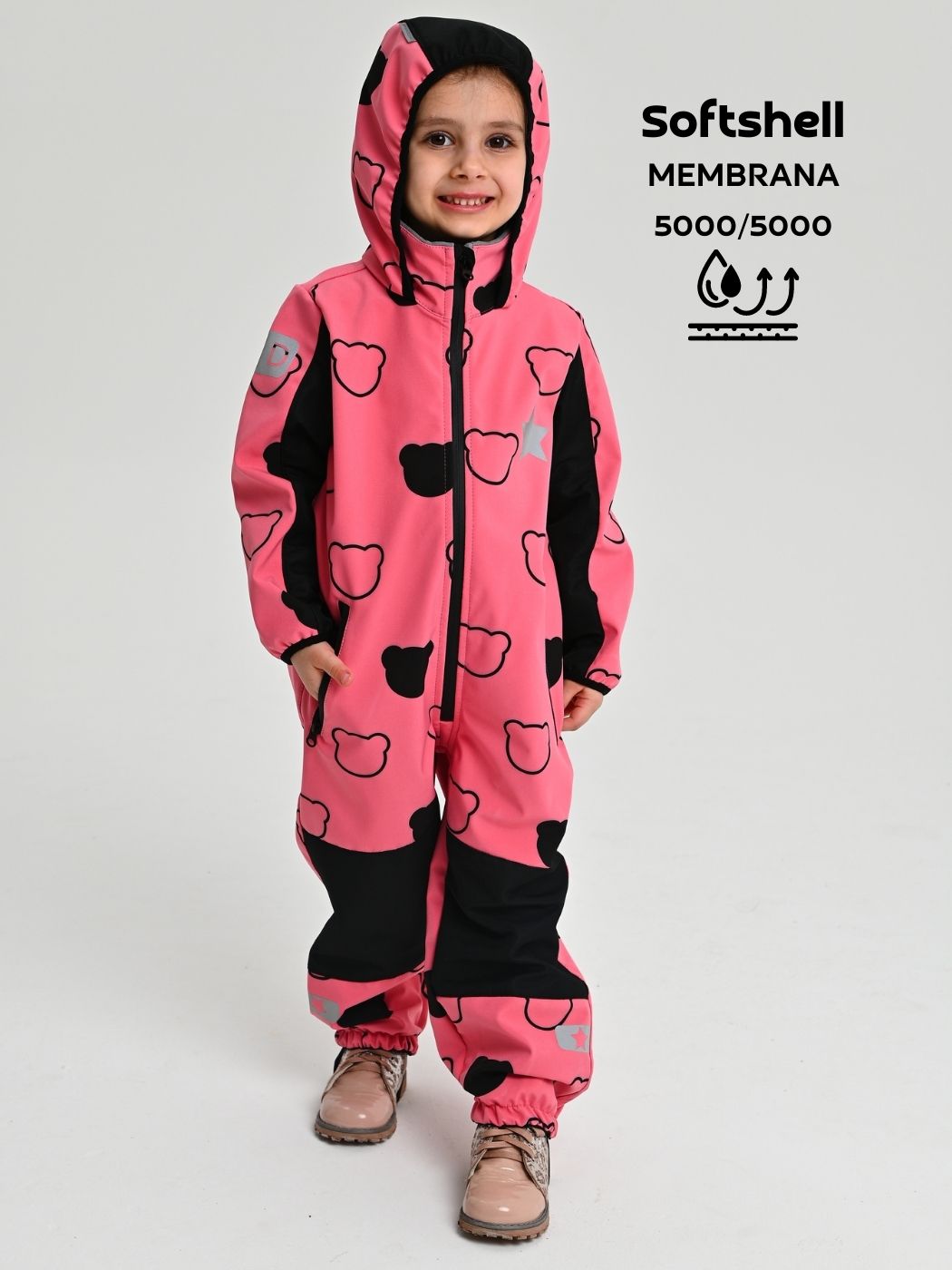 Комбинезон детский Malek-Baby 210, Коралл медведь, 146