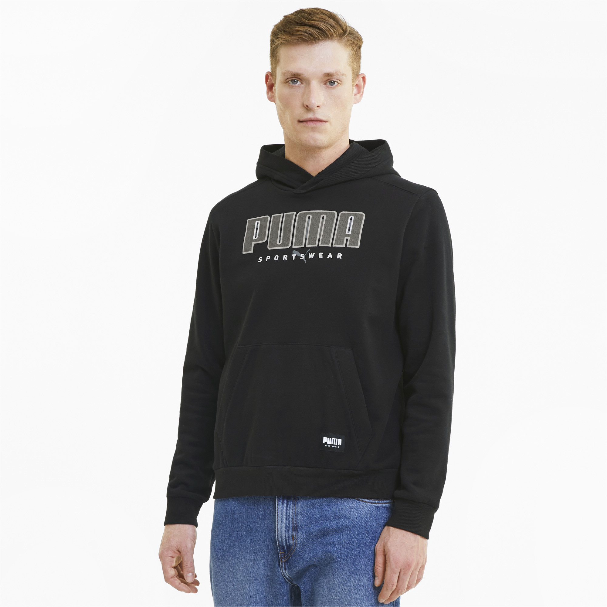 фото Толстовка мужская puma athletics hoodie fl черная l