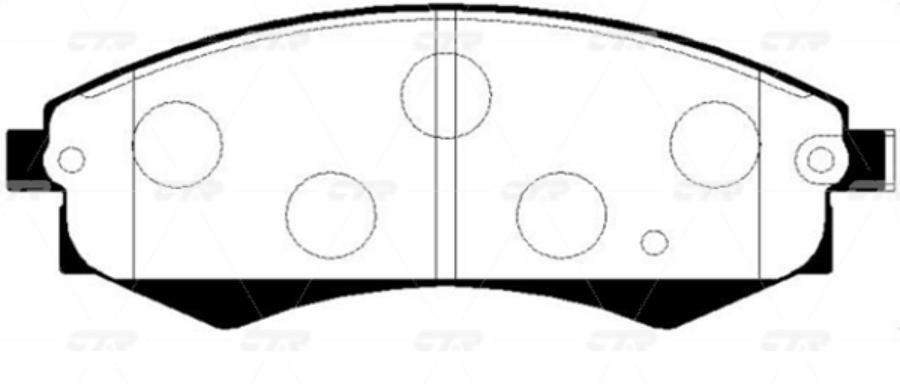 

Тормозные колодки Ctr дисковые CKKK34