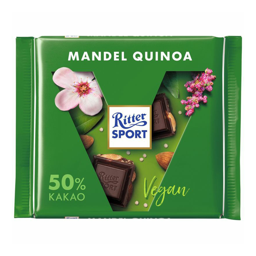 Шоколад Ritter Sport Миндаль и киноа темный 100 г