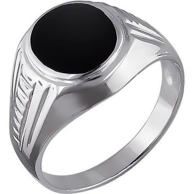 

Кольцо из серебра с ониксом р. 21 Эстет 01Т451618-1, 01Т451618-1