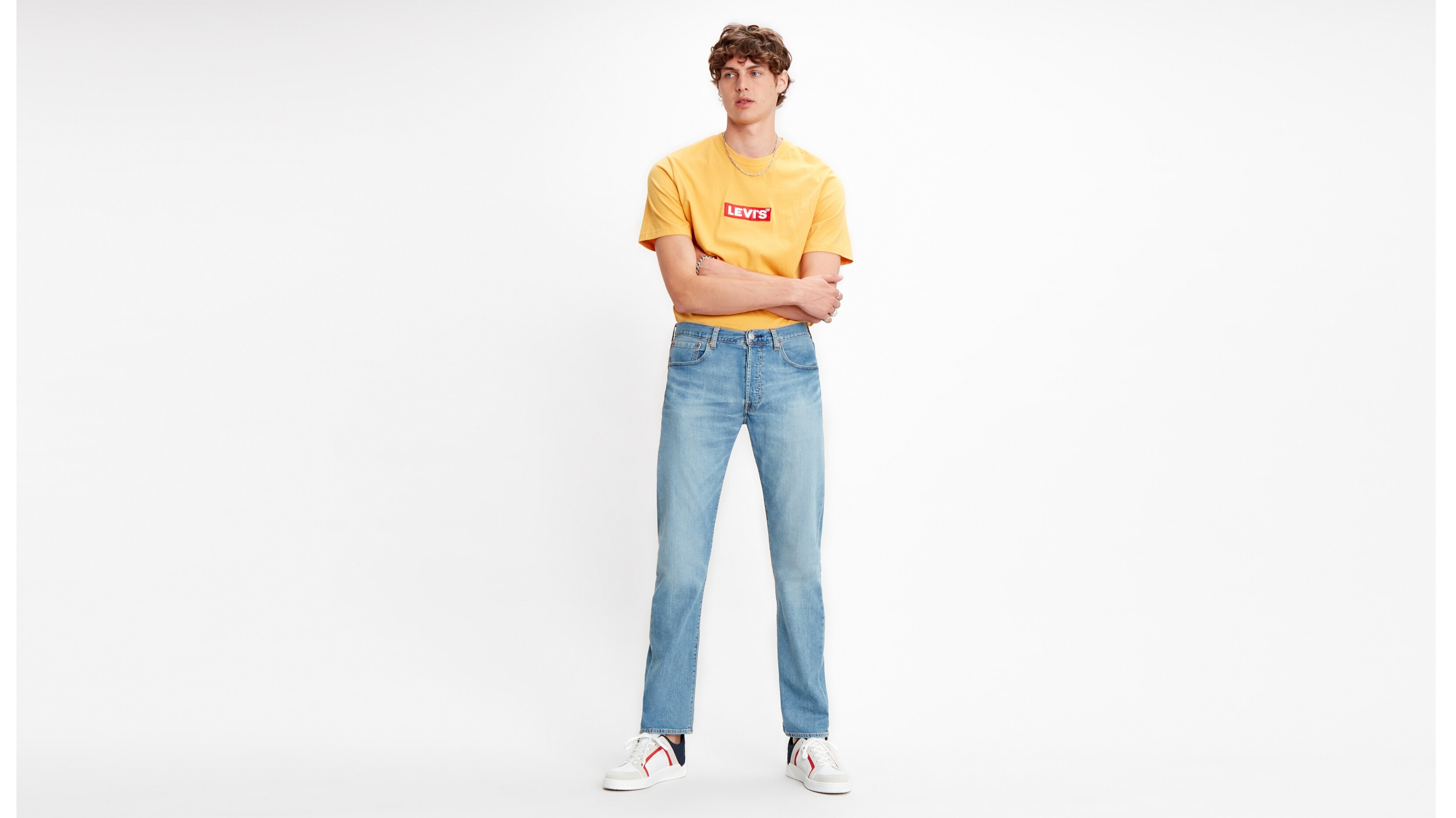 фото Брюки мужские levis 501® levi’s®original fit голубые 32/32 levi's