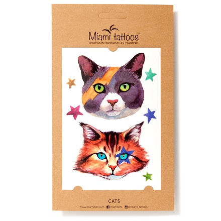 

Переводные татуировки Miami Tattoos Cats