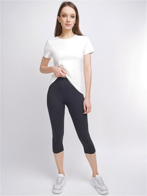 

Леггинсы женские CleverWear 8842860 черные 50, Черный, 8842860