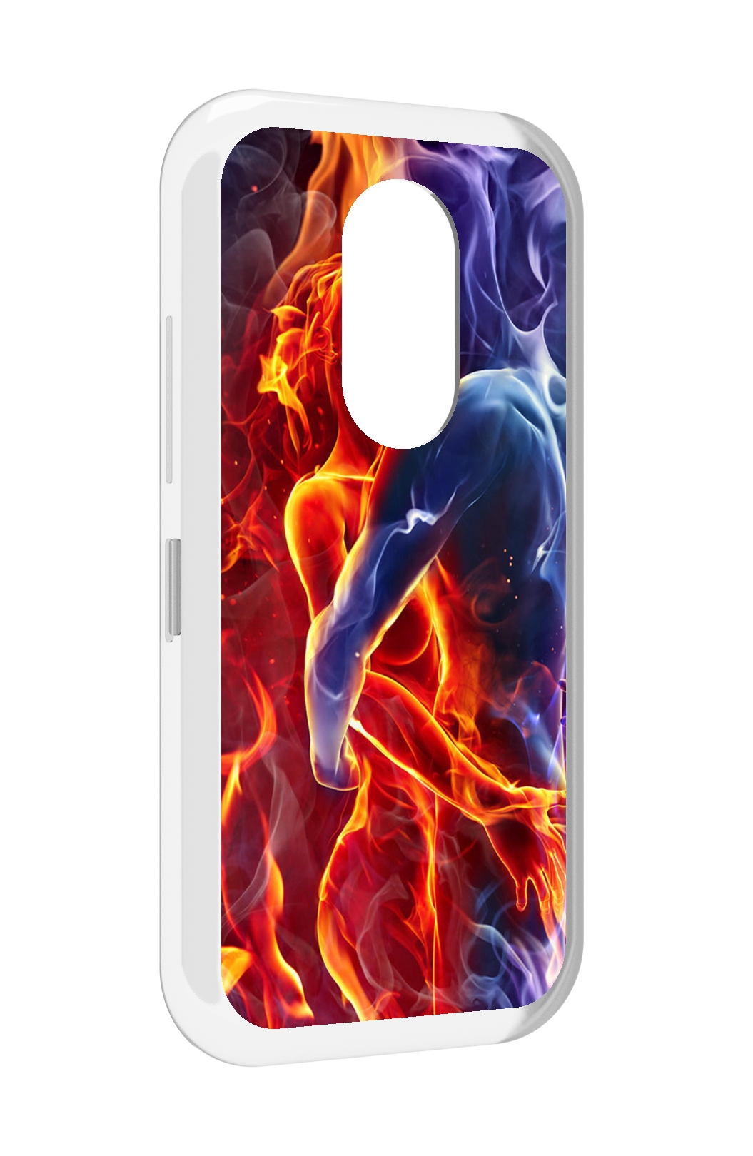 

Чехол MyPads Огонь-вода для Doogee S61 / S61 Pro, Прозрачный, Tocco