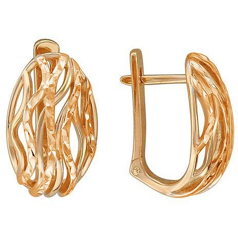 

Серьги женские из серебра Эстет 01С756466А, без вставки, 01С756466А