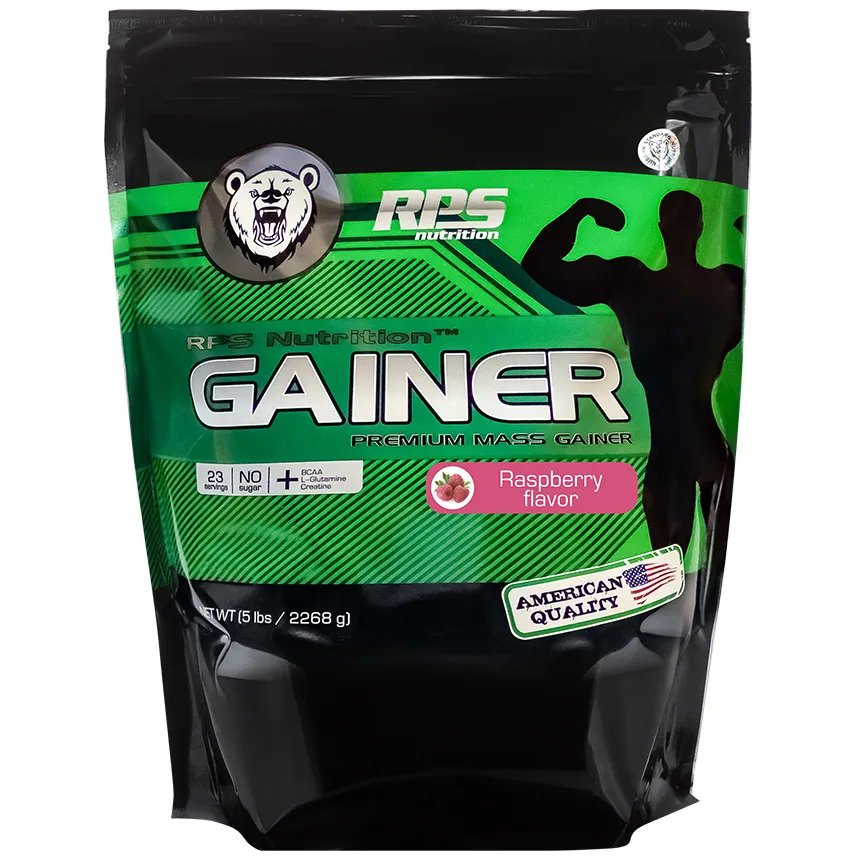 Гейнеры RPS Nutrition Premium Mass Gainer - 2268 грамм, малина