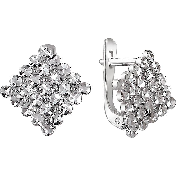 

Серьги женские из серебра Эстет 01С755035, без вставки, 01С755035