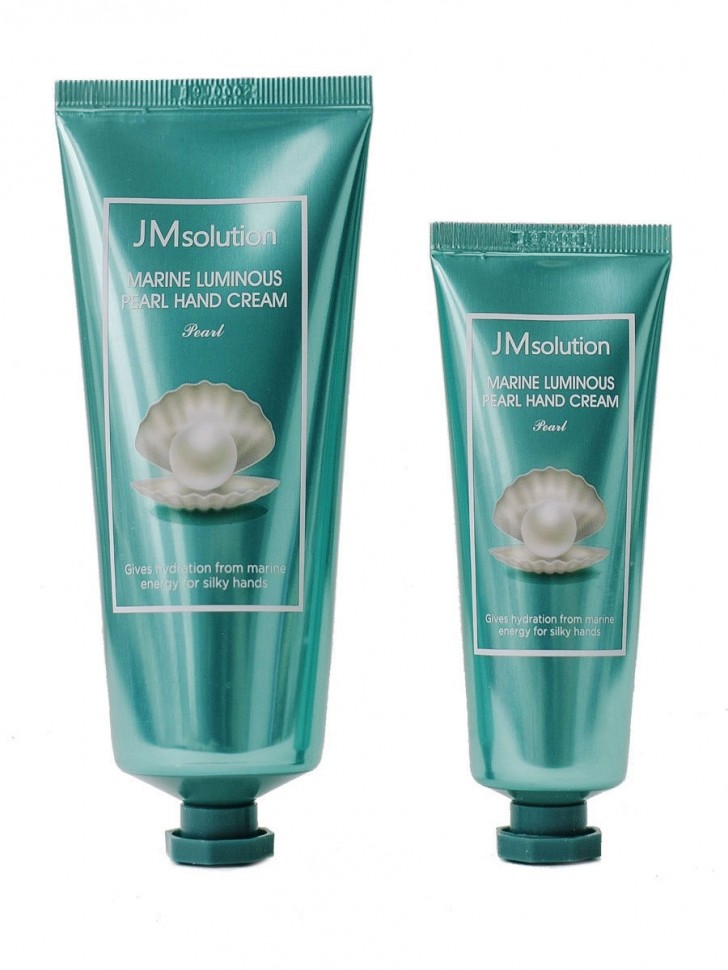 Набор кремов для рук с жемчугом JMsolution Marine Luminous Pearl Hand Cream 50 мл + 100 мл набор кремов после загара в солярии supertan after tan 3 in 1 moisturizer 25 саше