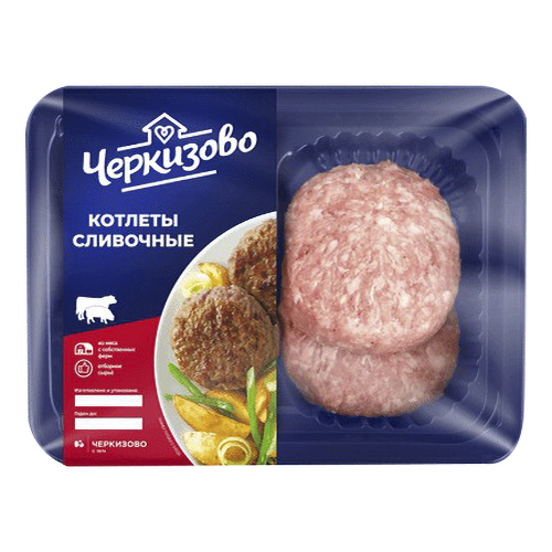 

Котлеты свино-говяжьи Черкизово Сливочные охлажденные 400 г