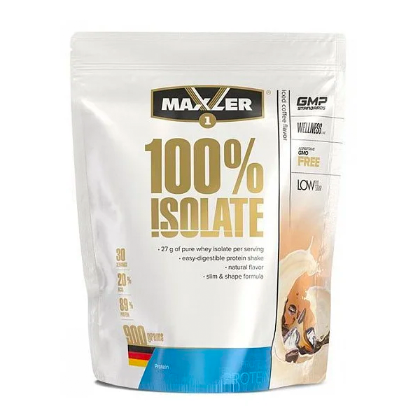 

Maxler 100% Isolate 900 г (Iced Coffee (Кофе со льдом))