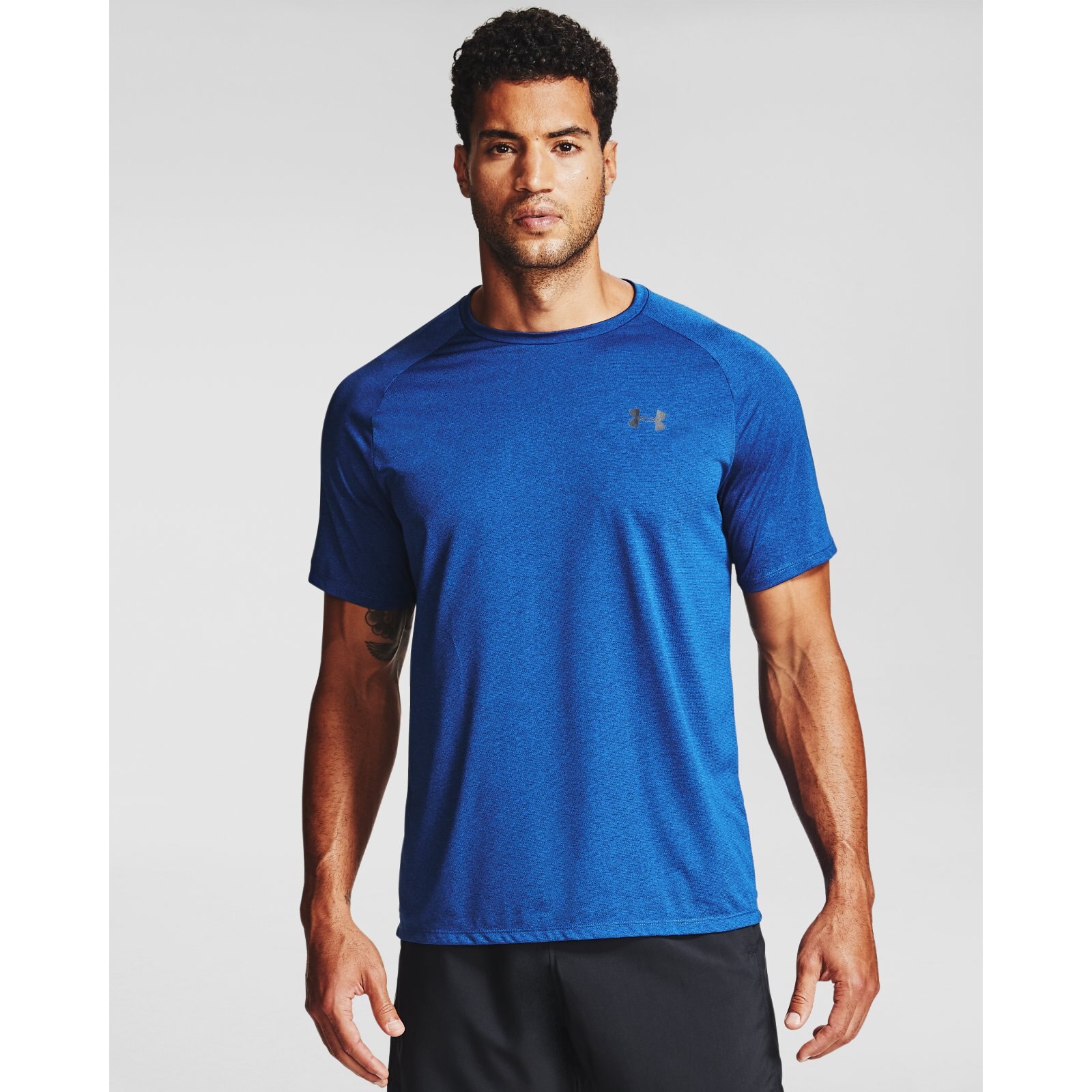 фото Футболка мужская tech 2.0 ss tee under armour синяя m