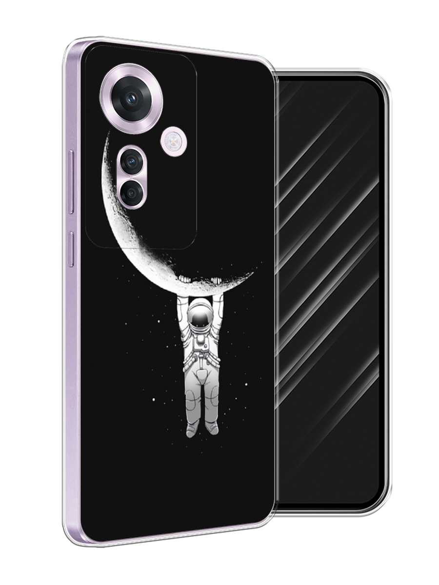 

Чехол Awog на Oppo Reno 11F "Космонавт", Белый;черный, 2516650-1