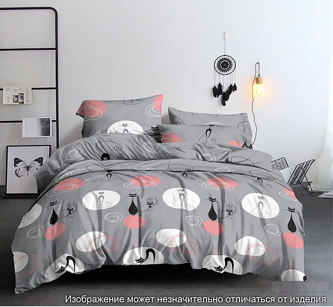 фото Комплект постельного белья с одеялом selena айза 1,5 сп, полисатин , наволочка 2 шт
