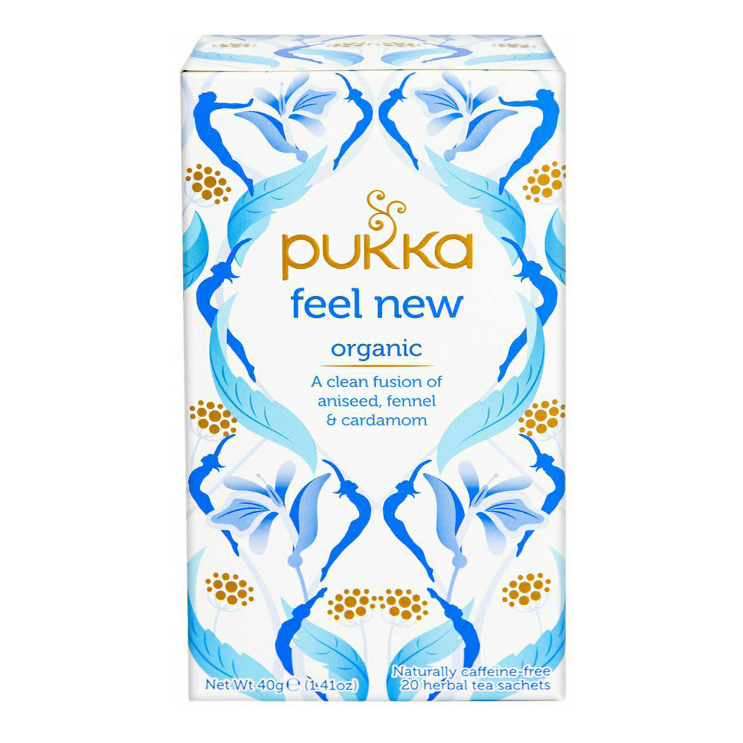 

Чайный напиток травяной Pukka Feel New для очищения организма в пакетиках 2 г х 20 шт