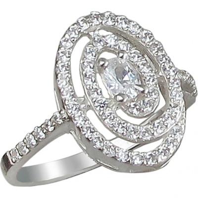 

Кольцо из серебра р. 17 Эстет 01К1510896, фианит, 01К1510896