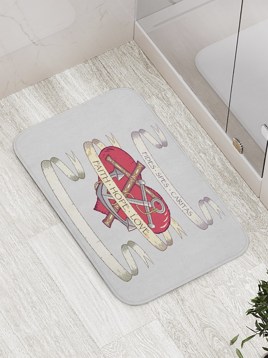 

bath_61705 Коврик противоскользящий для ванной, сауны, бассейна, 77х52 см