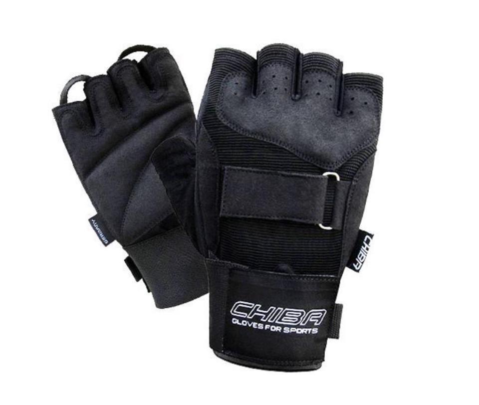 фото Спортивные перчатки chiba wrist saver мужские черные 40567 xs