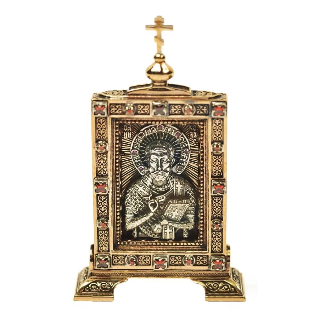 

Икона "Николай Чудотворец" 3,8 х 6,2 см