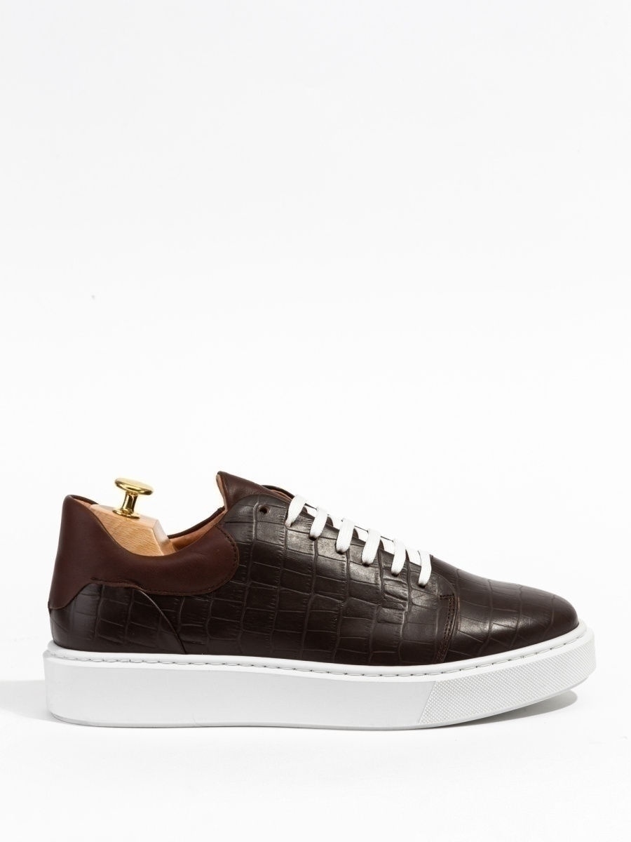 

Кеды мужские PHILIPPE ANDERS 20DARKBROWN коричневые 45 RU, 20DARKBROWN