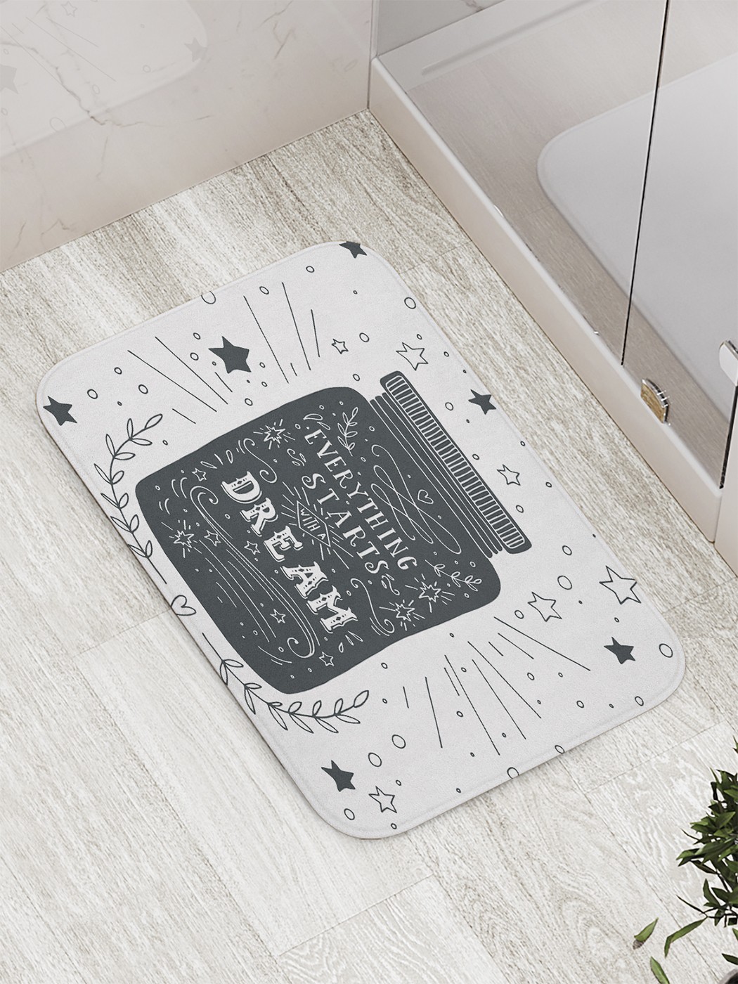 

bath_61646 Коврик противоскользящий для ванной, сауны, бассейна, 77х52 см
