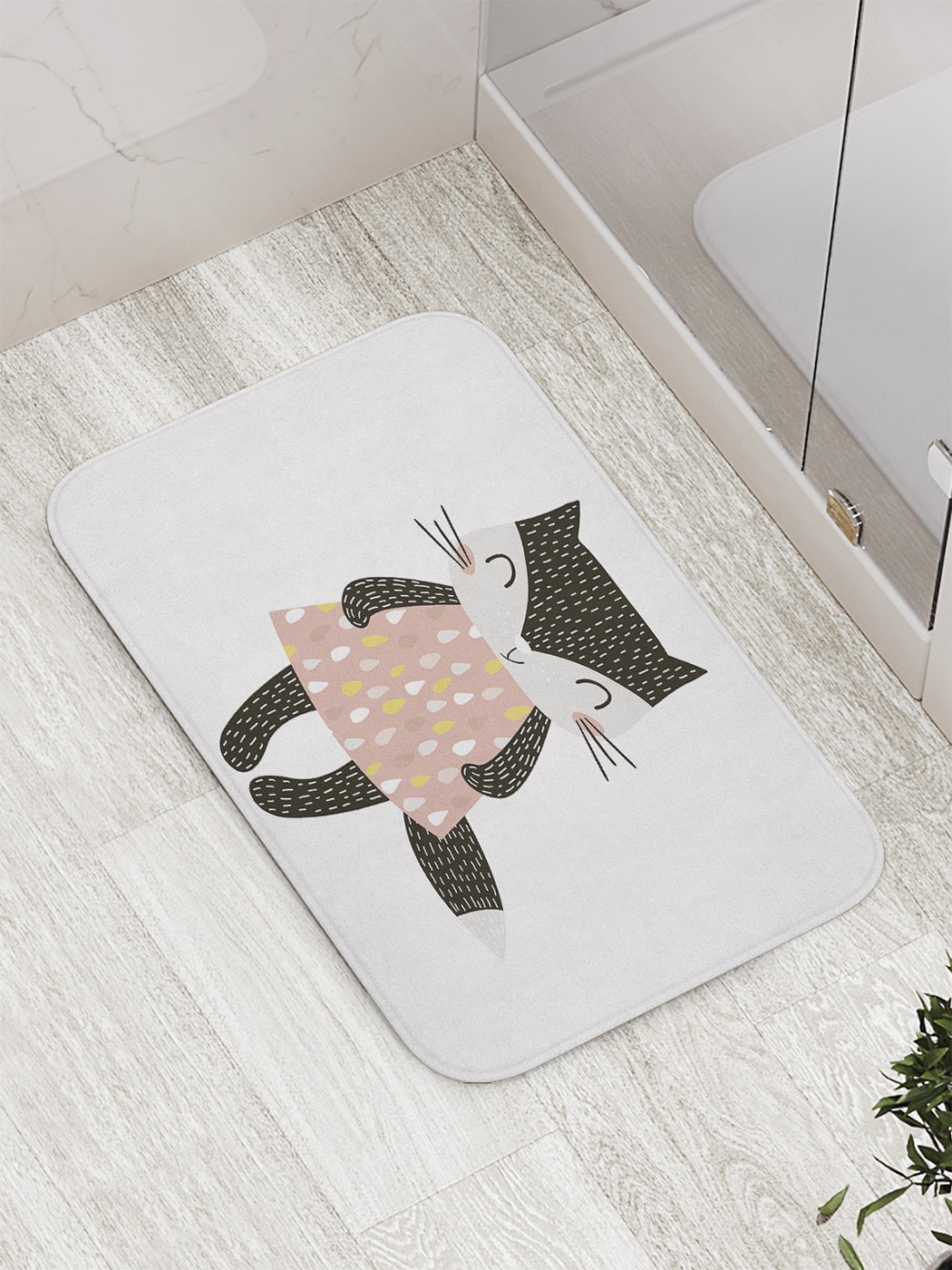 

bath_61543 Коврик противоскользящий для ванной, сауны, бассейна, 77х52 см