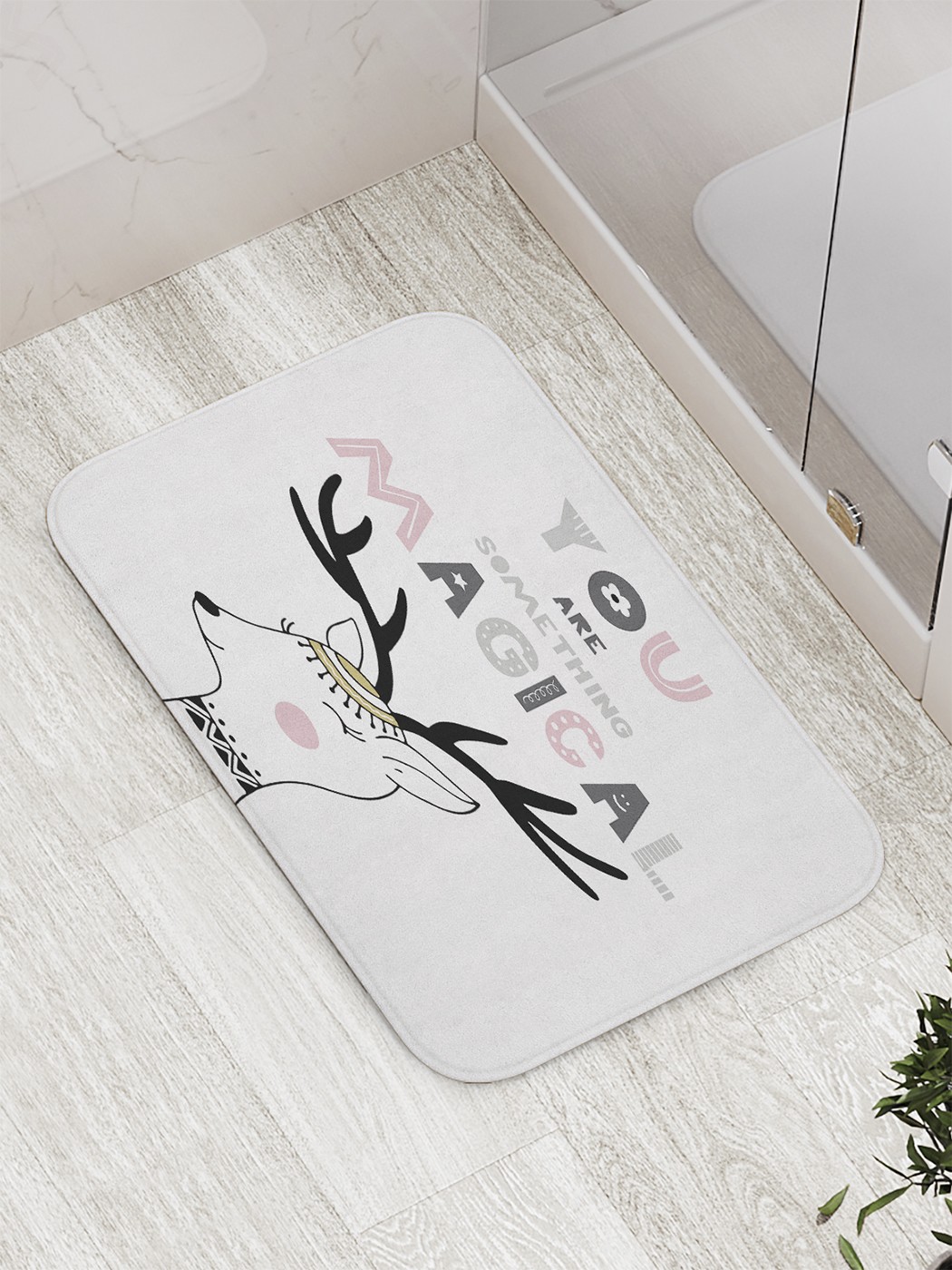 

bath_61540 Коврик противоскользящий для ванной, сауны, бассейна, 77х52 см