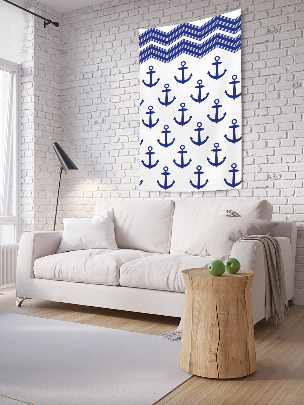 

Вертикальное фотопанно на стену JoyArty Якоря и зигзаги 150x200 см, Якоря и зигзаги