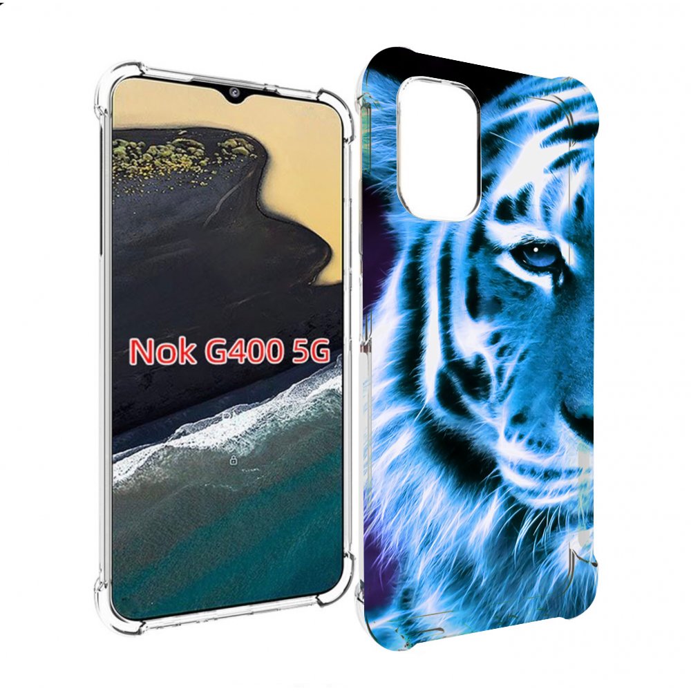 

Чехол MyPads Половина-тигра мужской для Nokia G400 5G, Прозрачный, Tocco