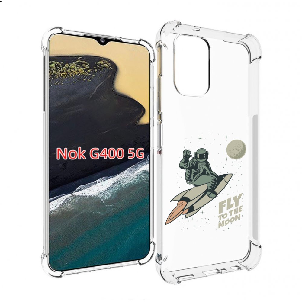 

Чехол MyPads Полет-на-Луну для Nokia G400 5G, Прозрачный, Tocco