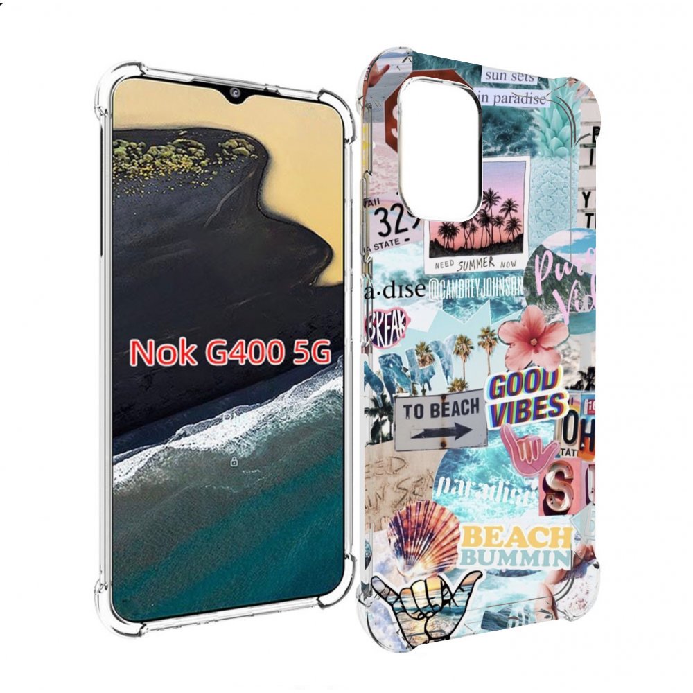 

Чехол MyPads Пляжи-постер для Nokia G400 5G, Прозрачный, Tocco