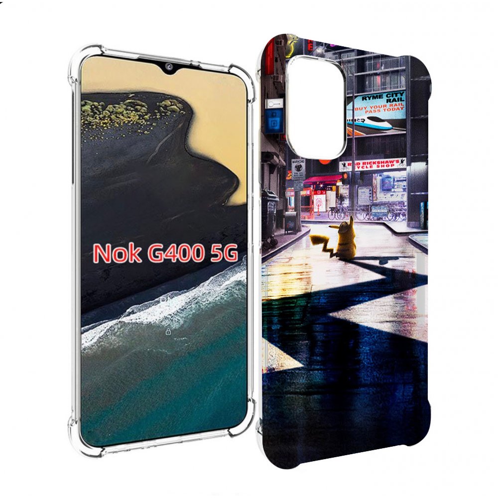 

Чехол MyPads Пикачу-в-городе для Nokia G400 5G, Прозрачный, Tocco