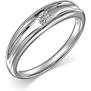 

Кольцо из серебра с бриллиантом р. 18,5 АЛЬКОР 01-2186_000Б-00, 01-2186_000Б-00