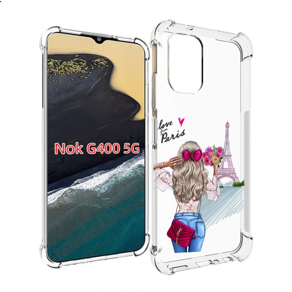 

Чехол MyPads Парижанка женский для Nokia G400 5G, Прозрачный, Tocco