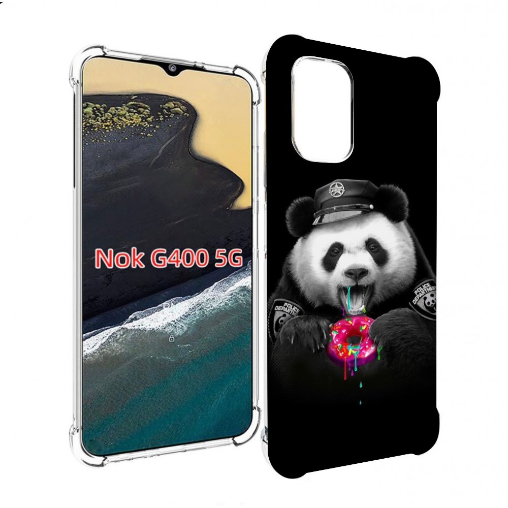 

Чехол MyPads Панда-с-пончиком для Nokia G400 5G, Прозрачный, Tocco