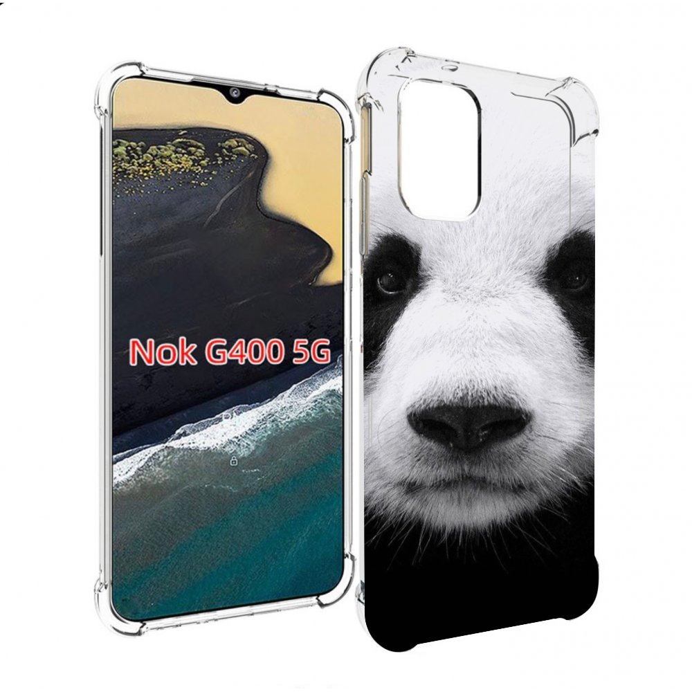 

Чехол MyPads Панда-портрет для Nokia G400 5G, Прозрачный, Tocco