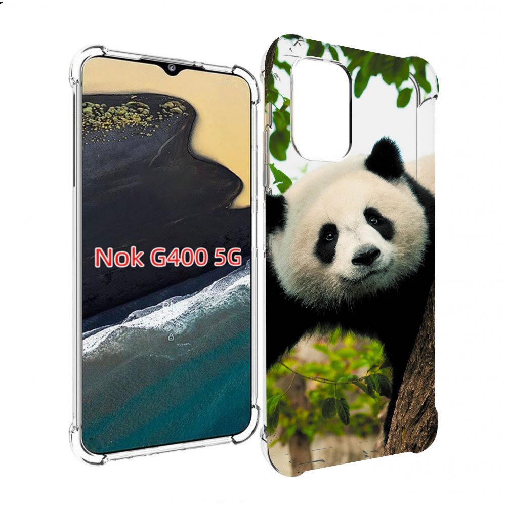 

Чехол MyPads Панда-на-дереве для Nokia G400 5G, Прозрачный, Tocco
