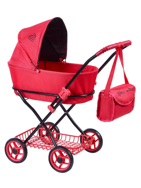 фото Коляска для кукол классическая buggy boom для кукол mixy 8019-0275 с козырьком